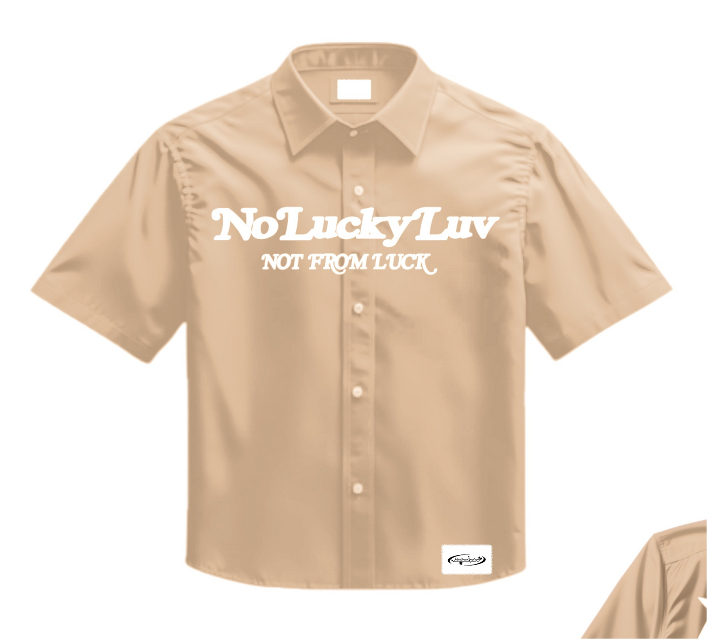 NoLuckyLuv UTILITY SHIRT KHAKI/white