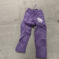 NoLuckyLuv Purple/white SWEATPANTS