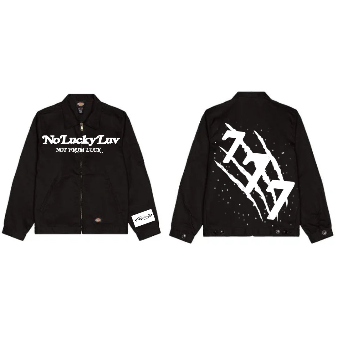 NoLuckyLuv UTILITY JACKET Black/white