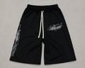 BNoLuckyLuv Black/white 3/4 SHORTS
