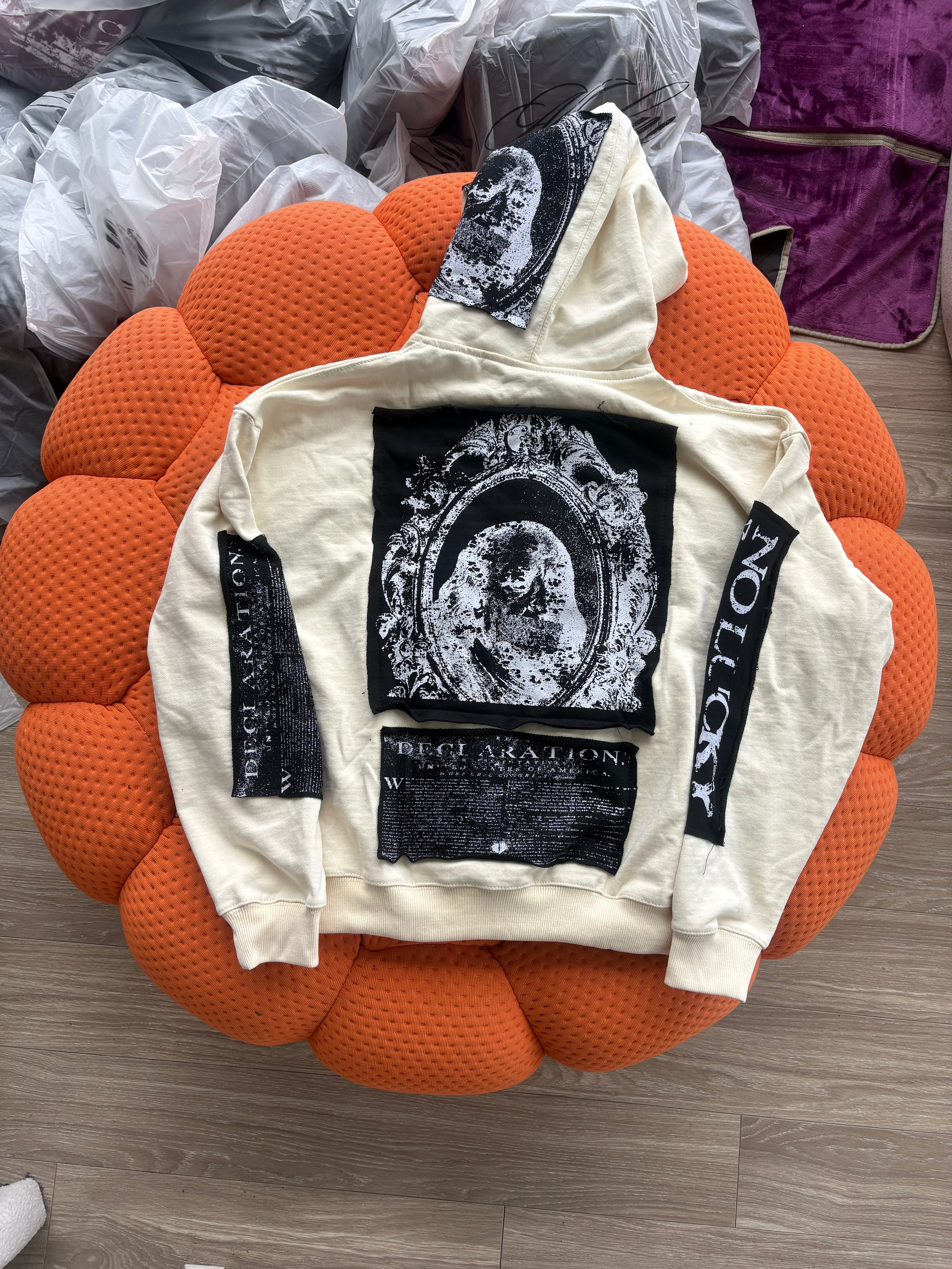 Cream/white DEAD PRESI Zip Up