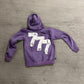 NoLuckyLuv Purple/white Hoodie