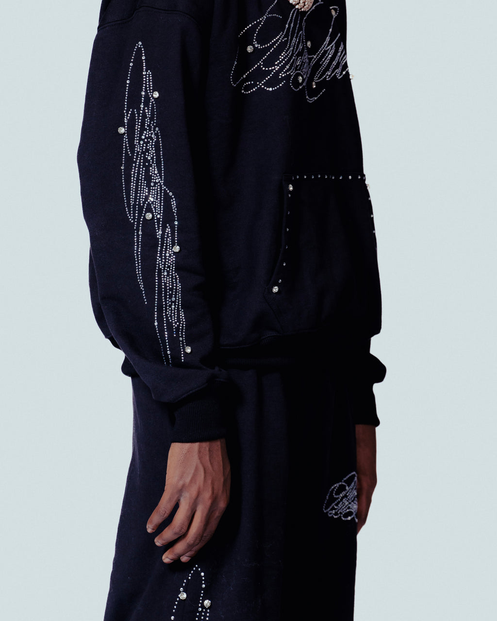 NoLuckyLuv RHINESTONE Hoodie