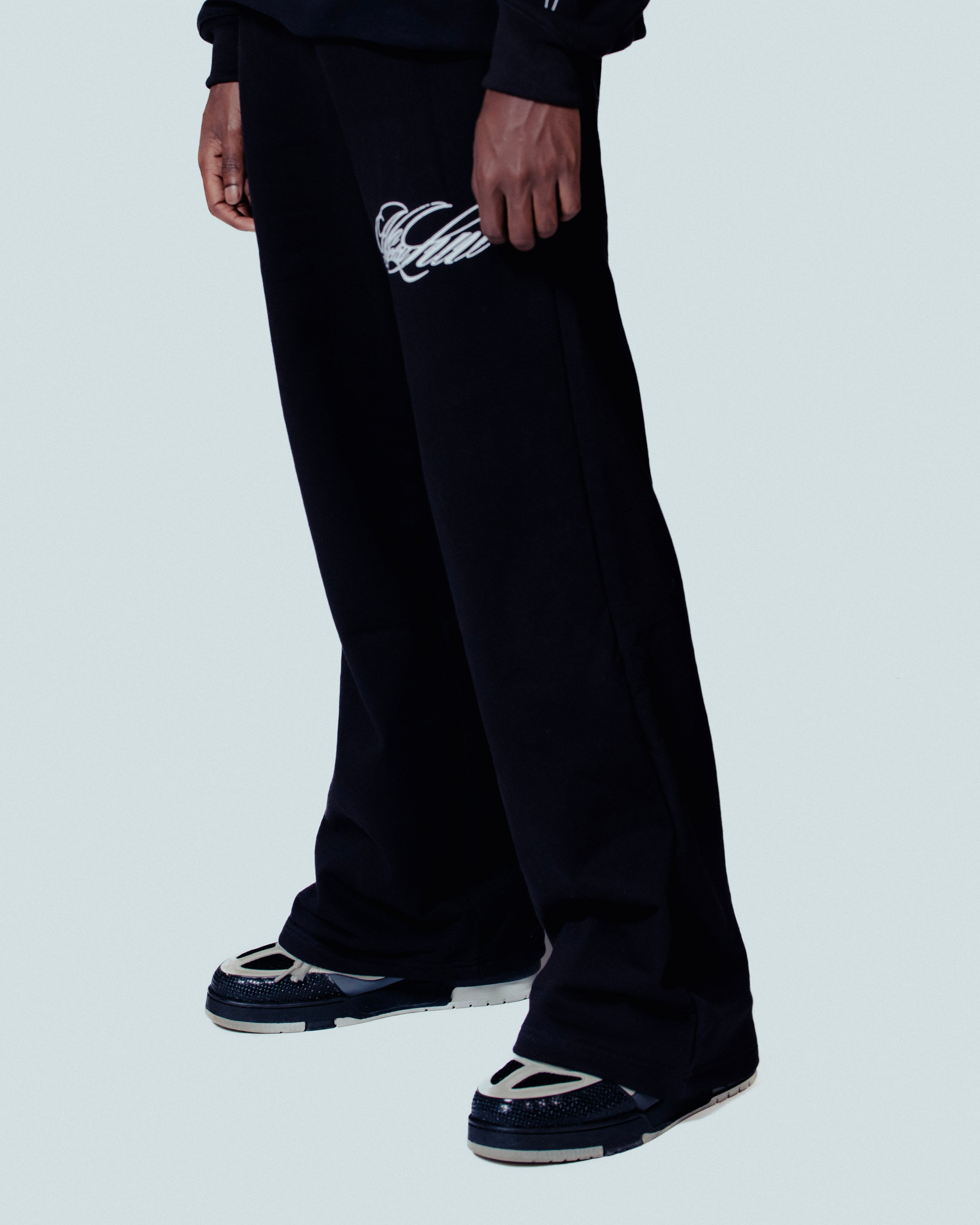 NoLuckyLuv Black/white Pants