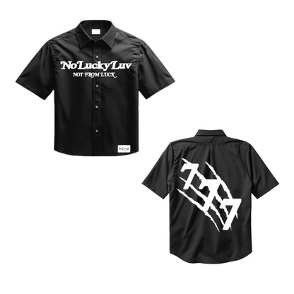 NoLuckyLuv UTILITY SHIRT Black/white