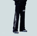 NoLuckyLuv Black/white Pants