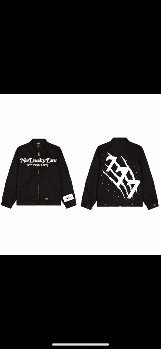 NoLuckyLuv UTILITY JACKET Black/white