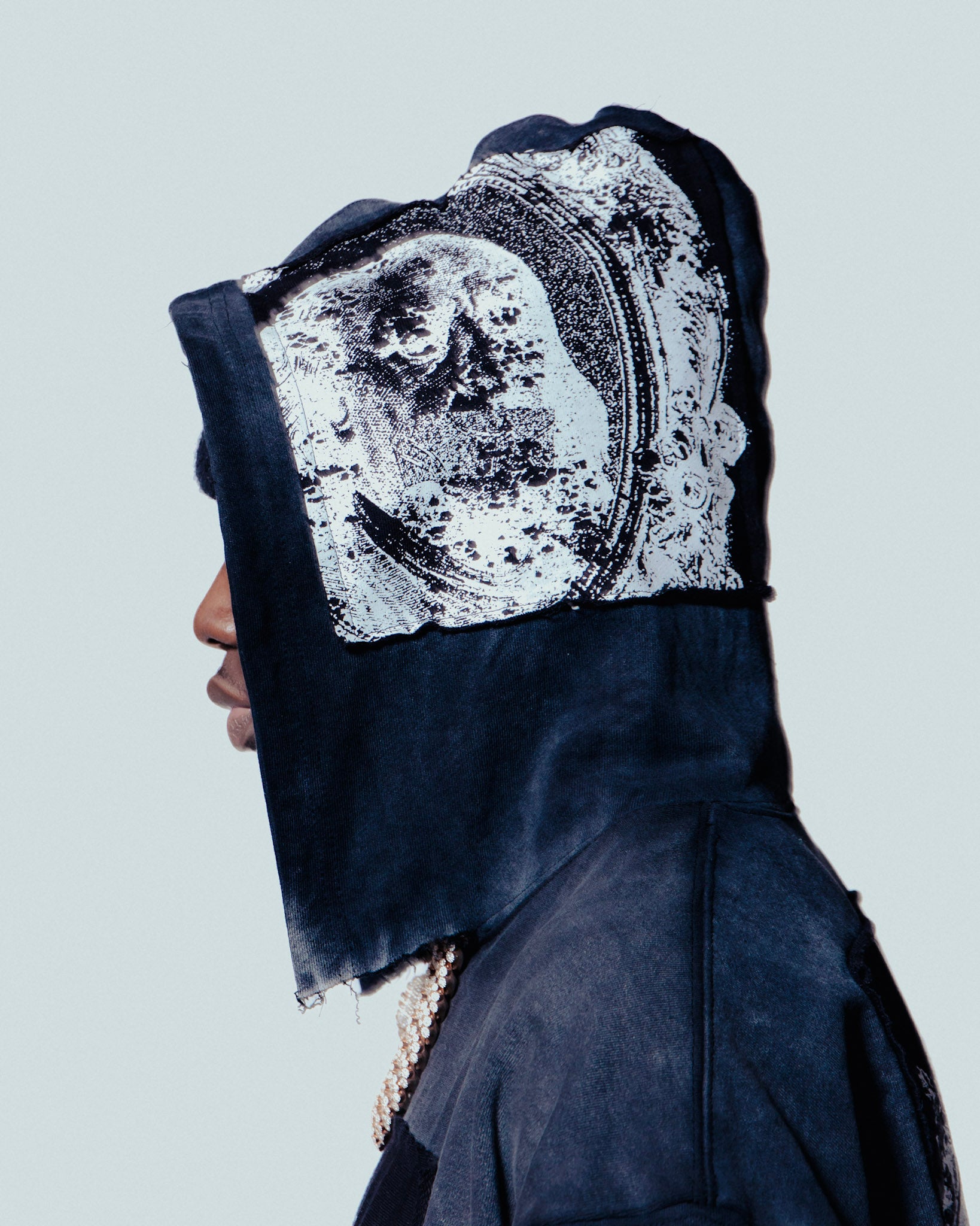 Black/white DEAD PRESI Hoodie