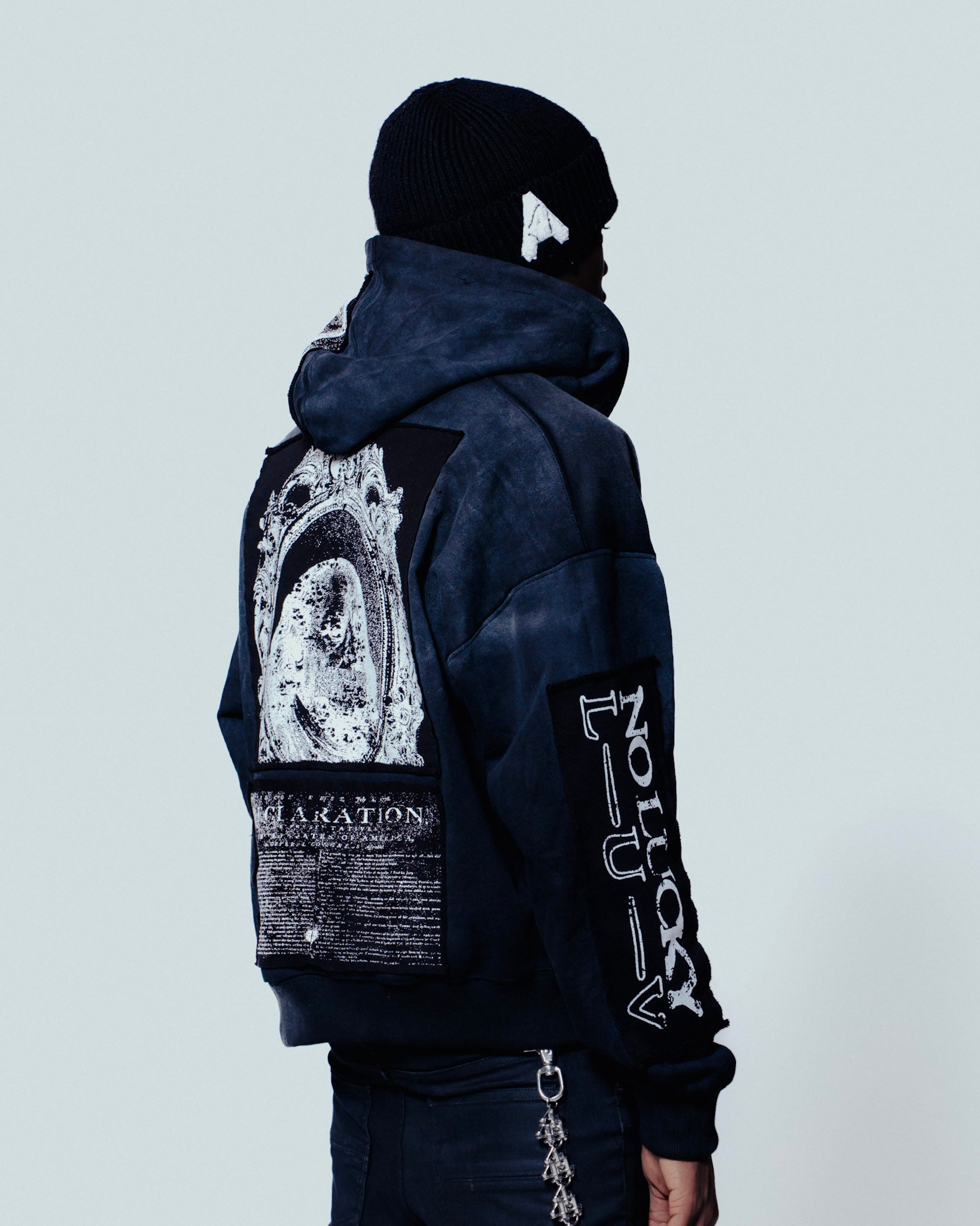 Burgandy/white DEAD PRESI zip up
