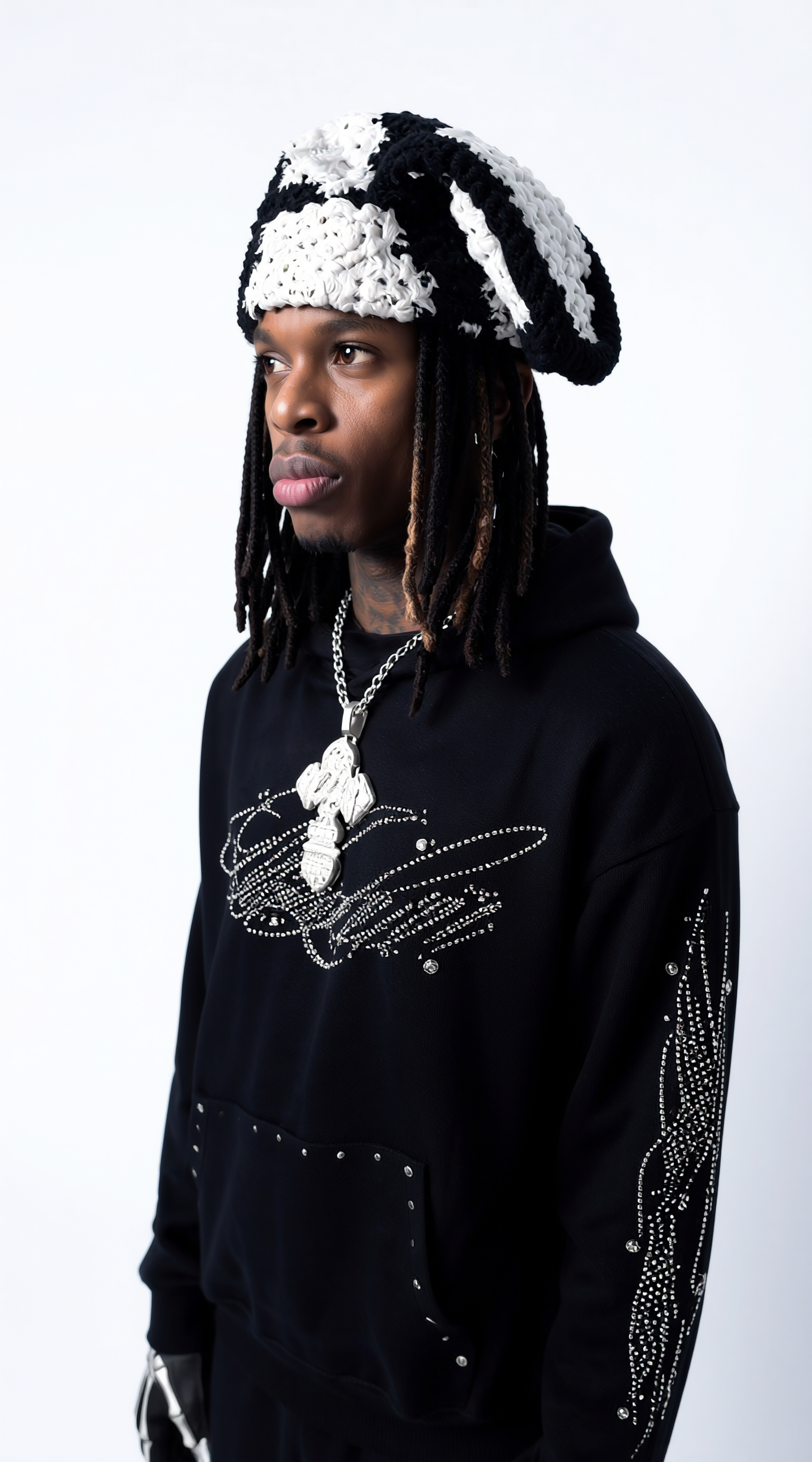 NoLuckyLuv RHINESTONE Hoodie