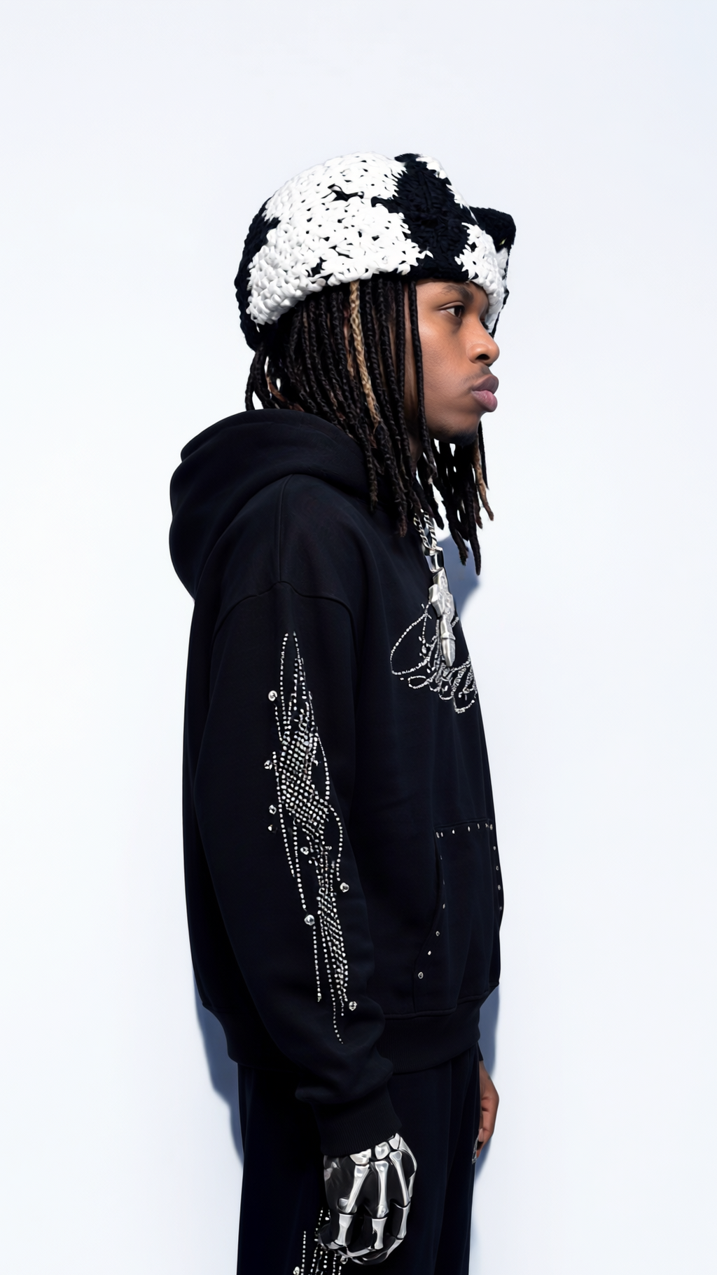 NoLuckyLuv RHINESTONE Hoodie